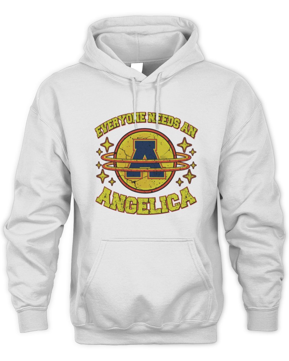 Everyone Needs a Your Name Shirt ANGELICA M1-76 / Unisex Hoodie / white