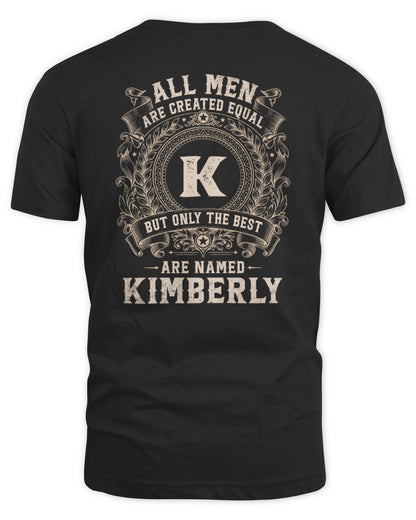 All Men Are Created Equal Cool Logo Shirt KIMBERLY M1-60 / Unisex Standard T-Shirt / black