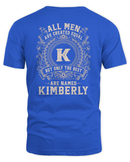 All Men Are Created Equal Cool Logo Shirt KIMBERLY M1-60 / Unisex Standard T-Shirt / royal