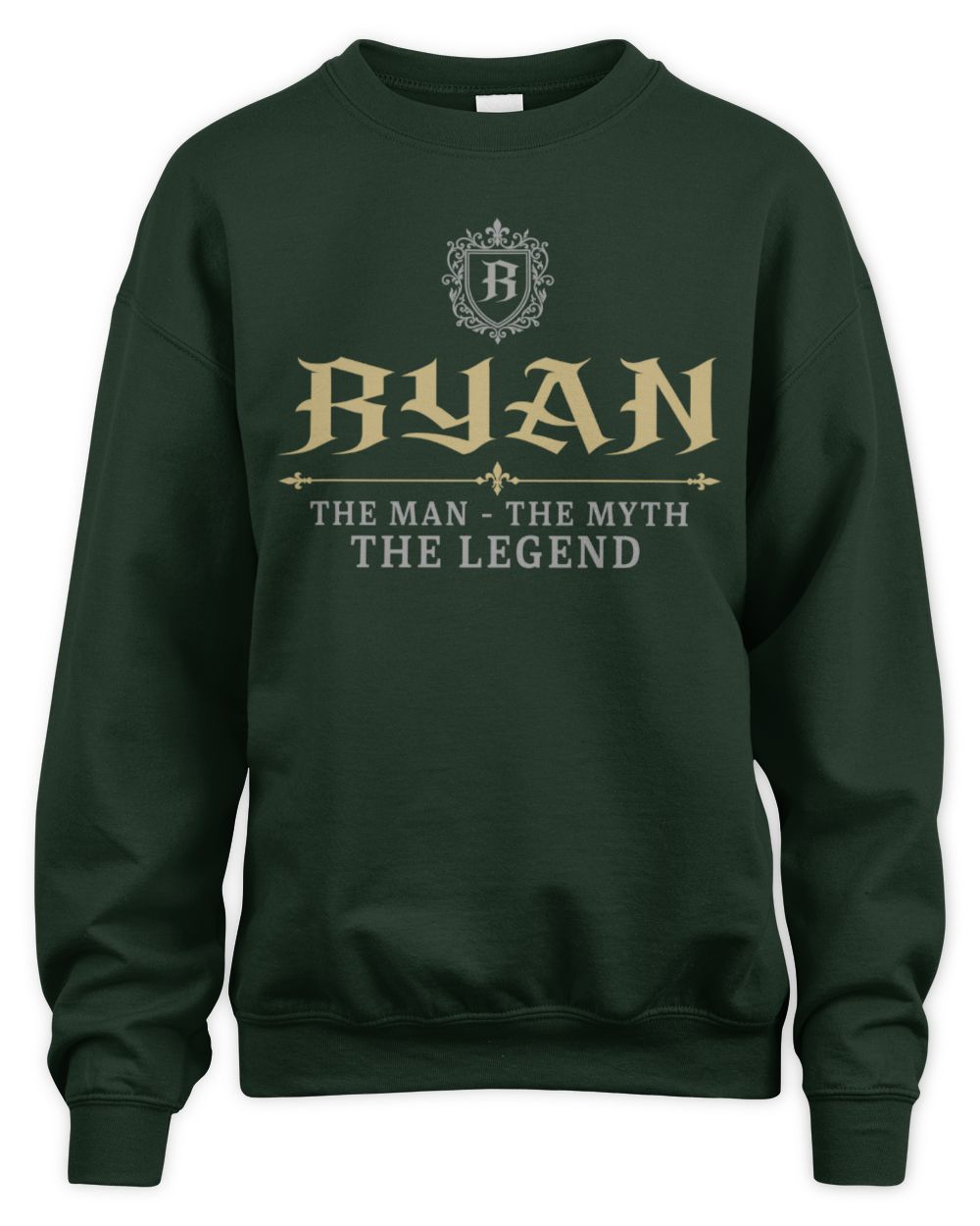 The Man The Myth The Legend Western Shirt RYAN M1-78 / Unisex Sweatshirt / forest green