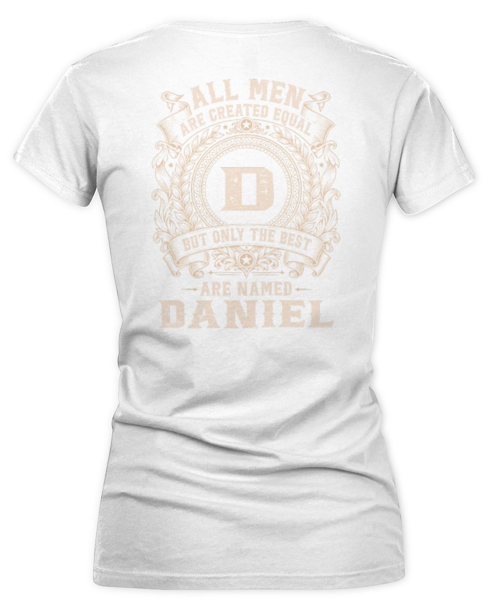All Men Are Created Equal Cool Logo Shirt DANIEL M1-60 / Women's V-Neck T-Shirt / white