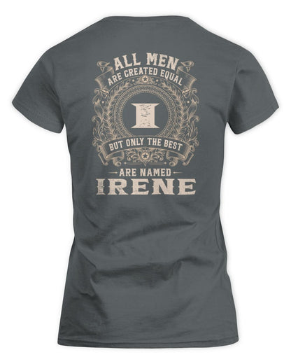 All Men Are Created Equal Cool Logo Shirt IRENE M1-60 / Women's Standard T-Shirt / charcoal