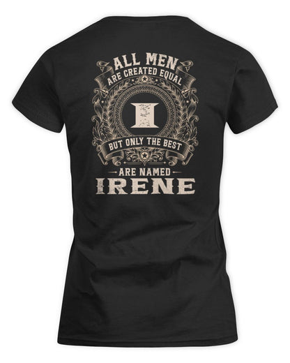 All Men Are Created Equal Cool Logo Shirt IRENE M1-60 / Women's Standard T-Shirt / black