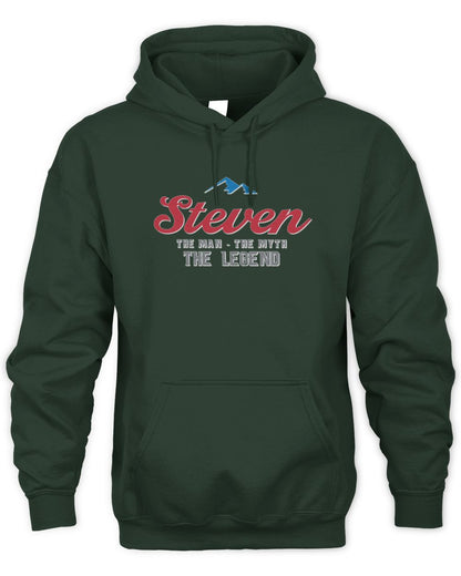 The Man The Myth The Legend Coors Light Beer T-Shirt STEVEN M1-S84 / Unisex Hoodie / forest green