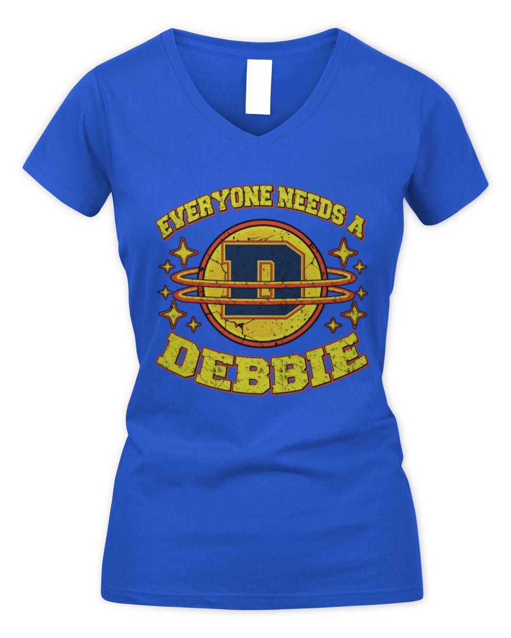 Everyone Needs a Your Name Shirt DEBBIE M1-76 / Women's V-Neck T-Shirt / royal