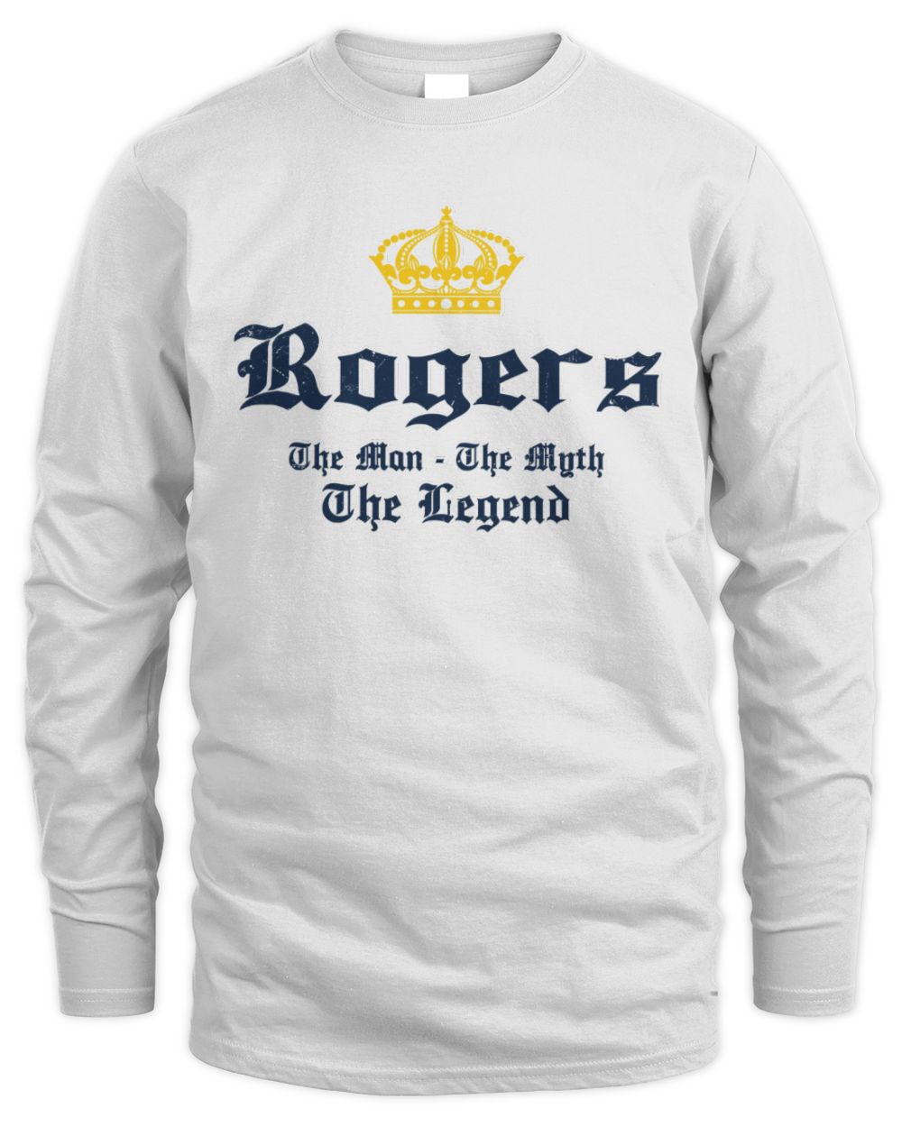 The Man The Myth The Legend Corona Beer T-Shirt ROGERS M1-S83 / Men's Long Sleeved T-Shirt / white