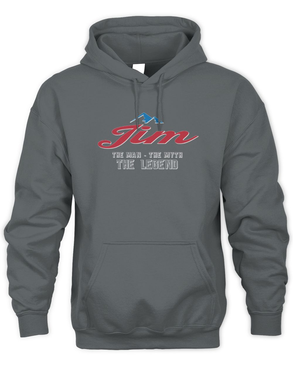 The Man The Myth The Legend Coors Light Beer T-Shirt JIM M1-S84 / Unisex Hoodie / charcoal