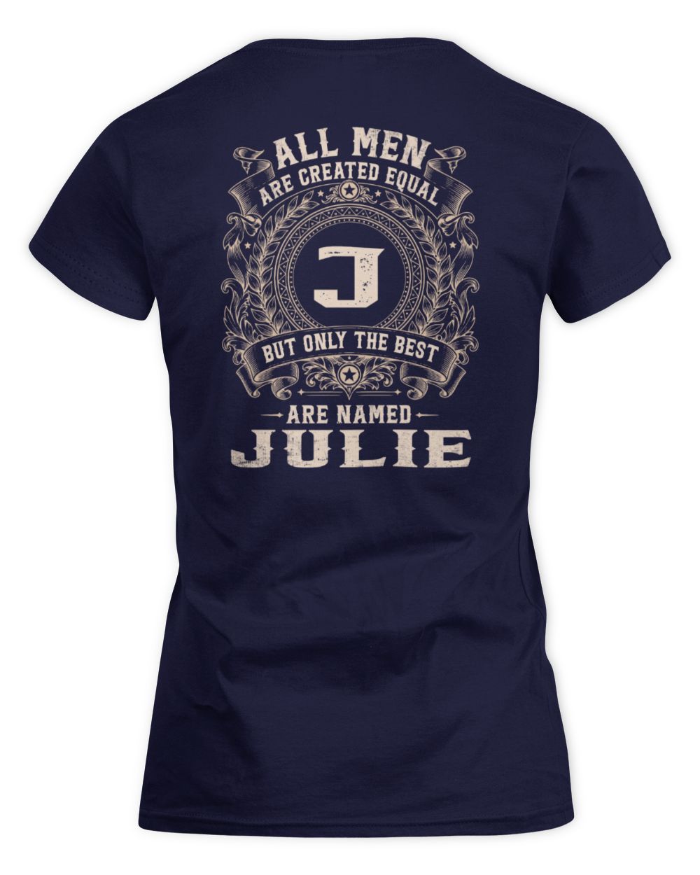All Men Are Created Equal Cool Logo Shirt JULIE M1-60 / Women's Standard T-Shirt / navy
