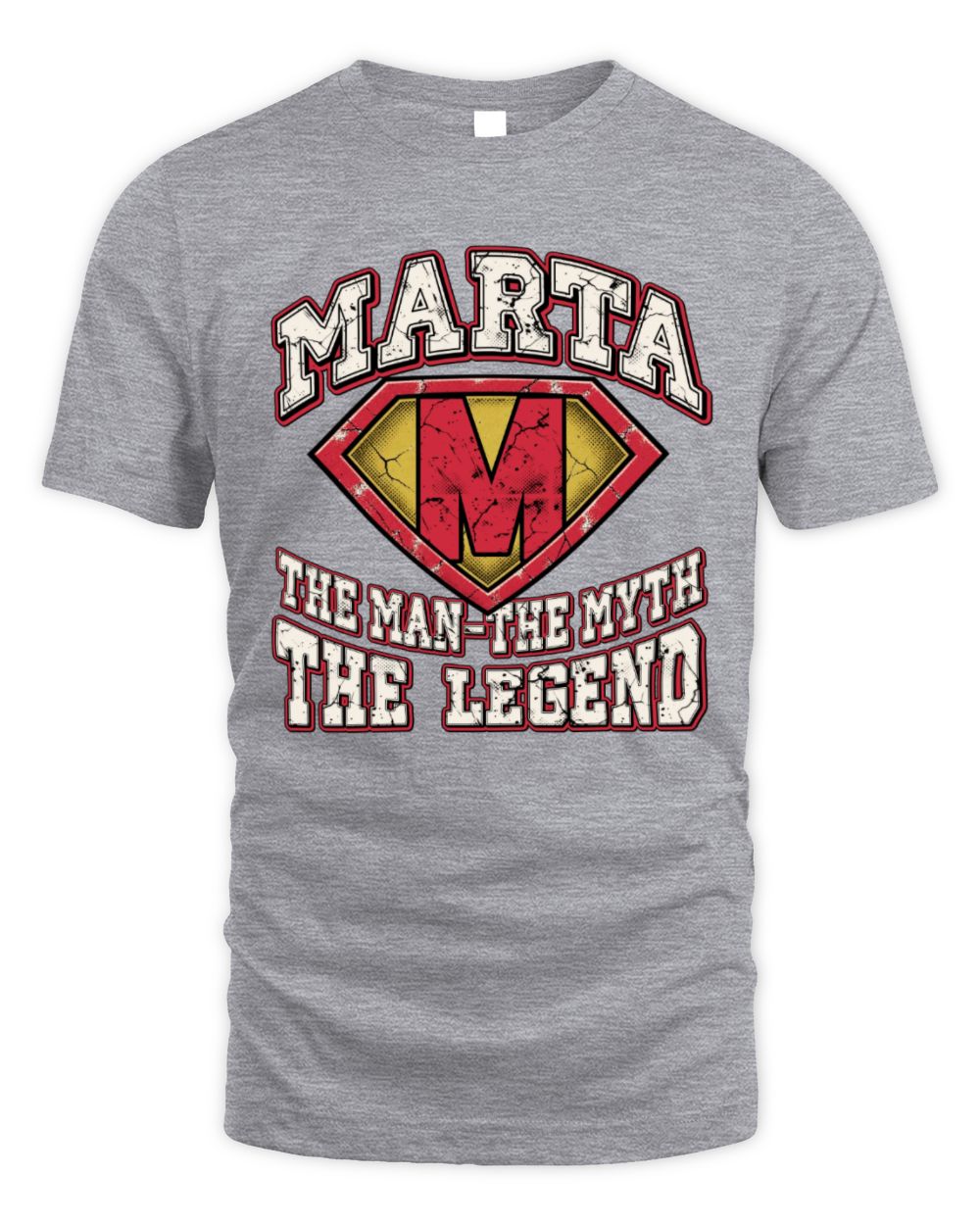 The Man The Myth The Legend Superman Graphic T-Shirt MARTA M1-74 / Unisex Standard T-Shirt / sport grey