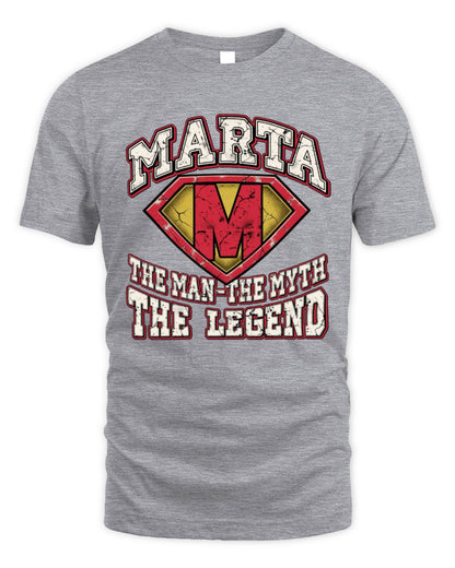 The Man The Myth The Legend Superman Graphic T-Shirt MARTA M1-74 / Unisex Standard T-Shirt / sport grey