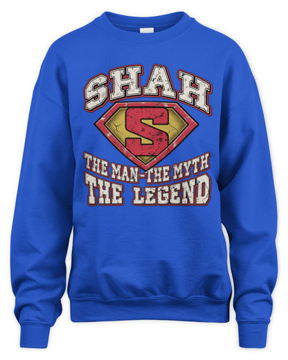 The Man The Myth The Legend Superman Graphic T-Shirt SHAH M1-74 / Unisex Sweatshirt / royal