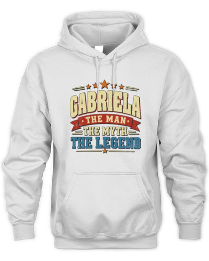 The Man The Myth The Legend Ribbon Vintage T-Shirt GABRIELA M1-56 / Unisex Hoodie / white
