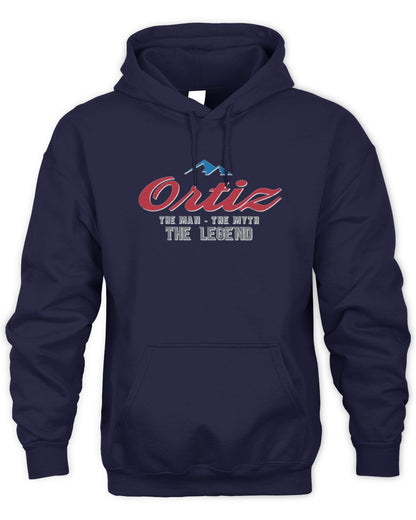 The Man The Myth The Legend Coors Light Beer T-Shirt ORTIZ M1-S84 / Unisex Hoodie / navy