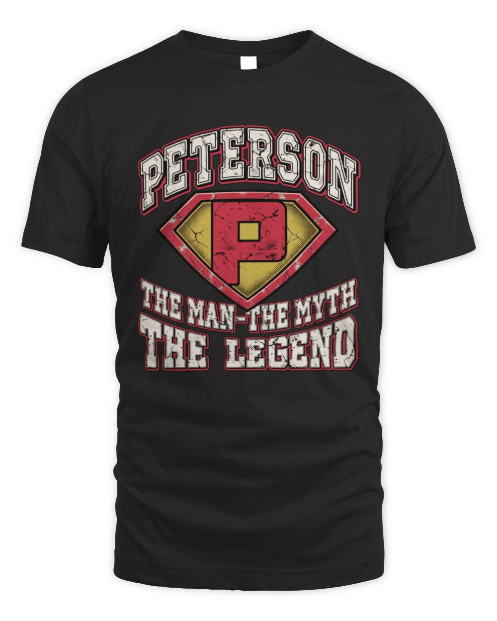 The Man The Myth The Legend Superman Graphic T-Shirt PETERSON M1-74 / Unisex Standard T-Shirt / black