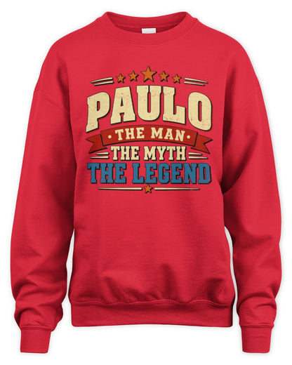 The Man The Myth The Legend Ribbon Vintage T-Shirt PAULO M1-56 / Unisex Sweatshirt / red