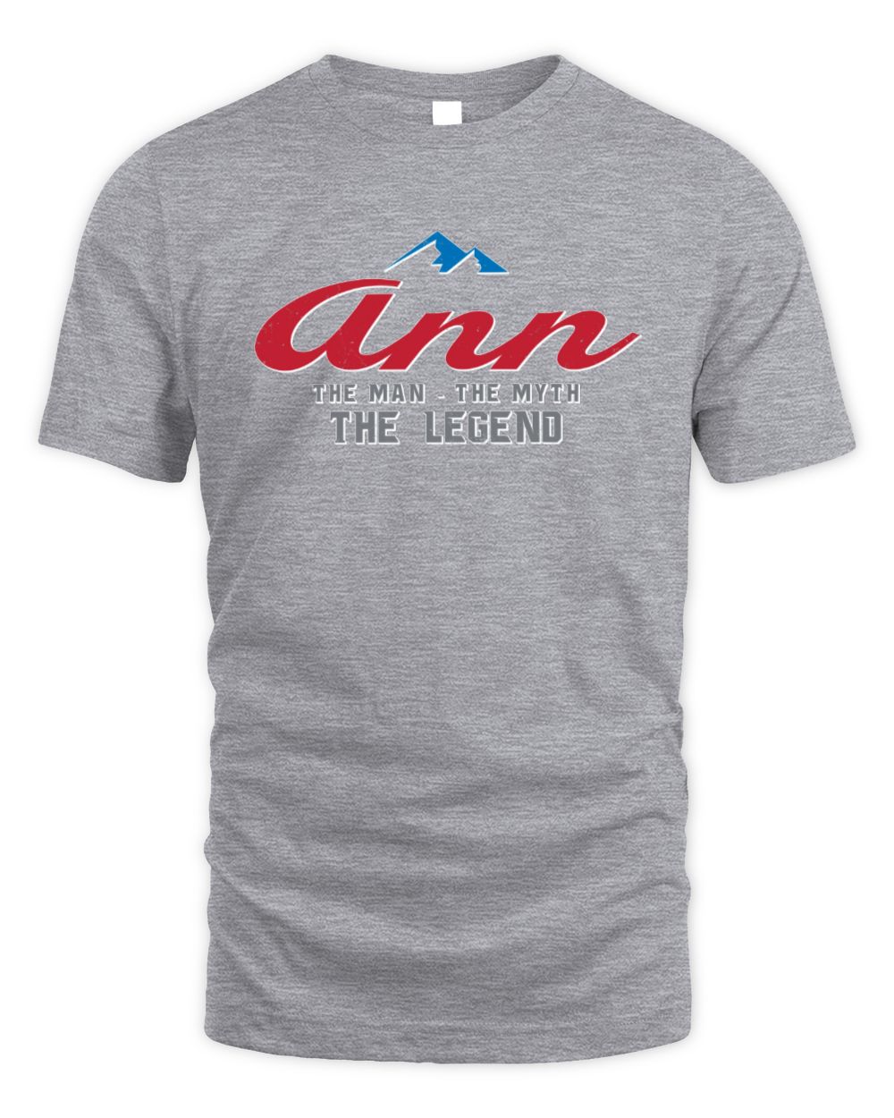 The Man The Myth The Legend Coors Light Beer T-Shirt ANN M1-S84 / Unisex Standard T-Shirt / sport grey
