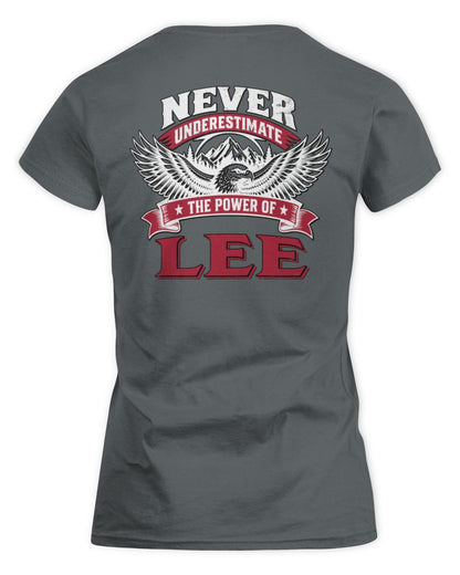 Never Underestimate Your Name Eagle Mountain Shirt LEE M1-61 / Women's Standard T-Shirt / charcoal
