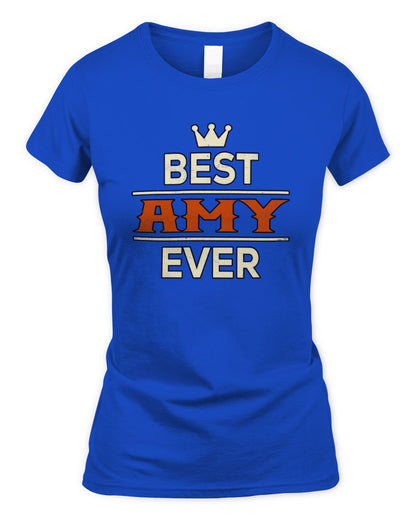 Best Your Name With Crown Shirt AMY M1-59 / Women's Standard T-Shirt / royal