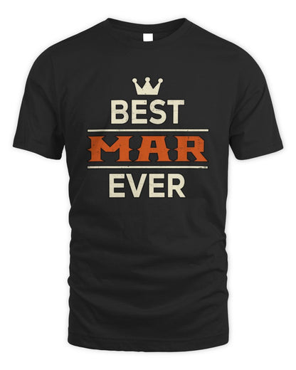 Best Your Name With Crown Shirt MAR M1-59 / Unisex Standard T-Shirt / black
