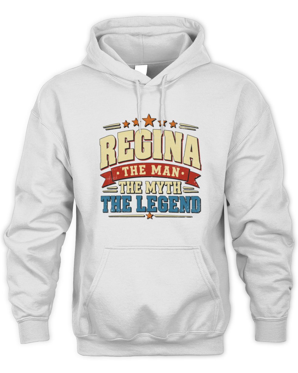 The Man The Myth The Legend Ribbon Vintage T-Shirt REGINA M1-56 / Unisex Hoodie / white