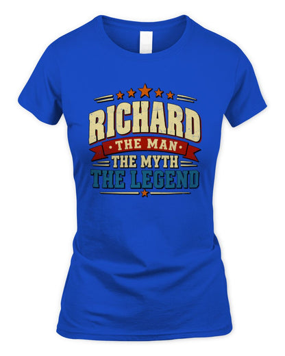 The Man The Myth The Legend Ribbon Vintage T-Shirt RICHARD M1-56 / Women's Standard T-Shirt / royal