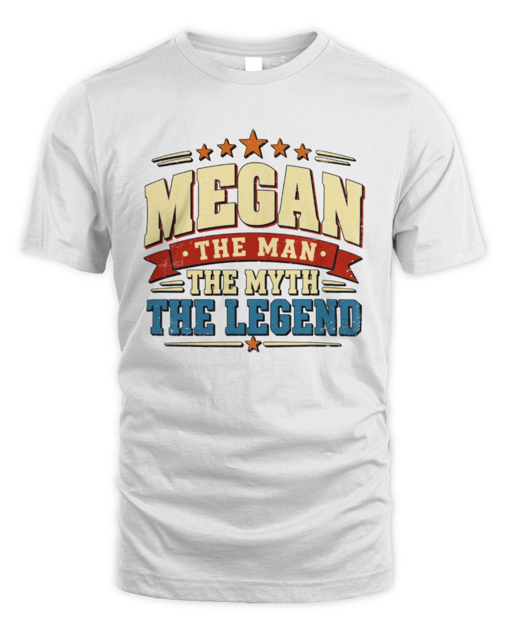 The Man The Myth The Legend Ribbon Vintage T-Shirt MEGAN M1-56 / Unisex Standard T-Shirt / white