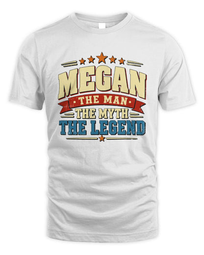 The Man The Myth The Legend Ribbon Vintage T-Shirt MEGAN M1-56 / Unisex Standard T-Shirt / white