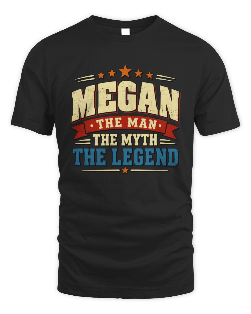The Man The Myth The Legend Ribbon Vintage T-Shirt MEGAN M1-56 / Unisex Standard T-Shirt / black