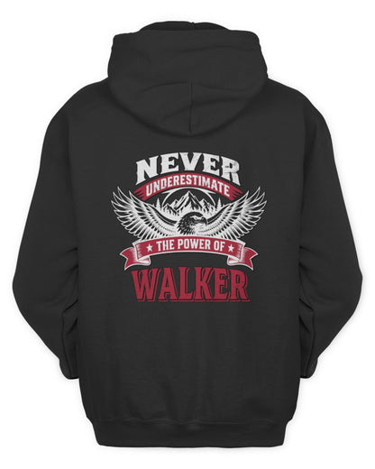 Never Underestimate Your Name Eagle Mountain Shirt WALKER M1-61 / Unisex Hoodie / black