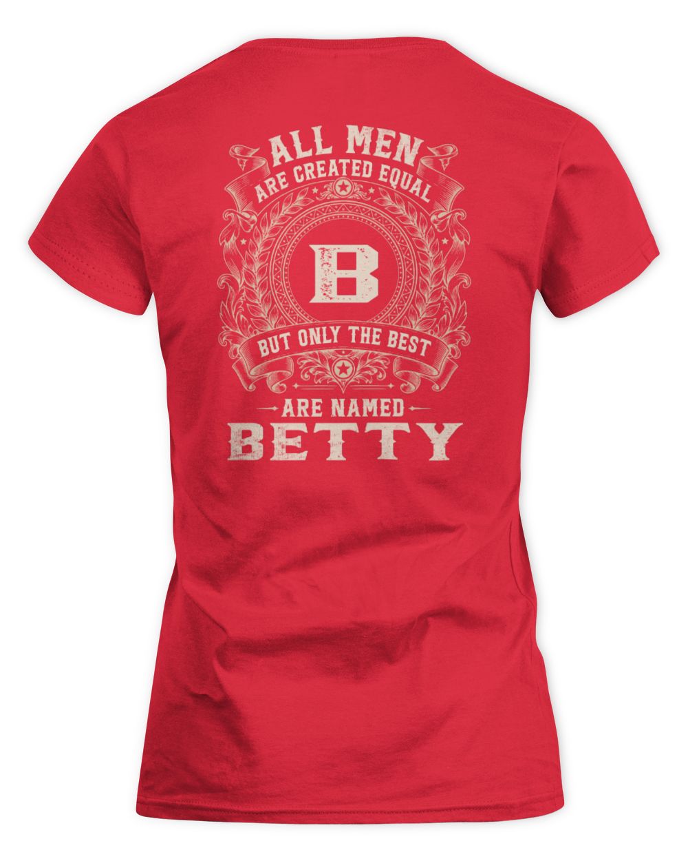 All Men Are Created Equal Cool Logo Shirt BETTY M1-60 / Women's Standard T-Shirt / red