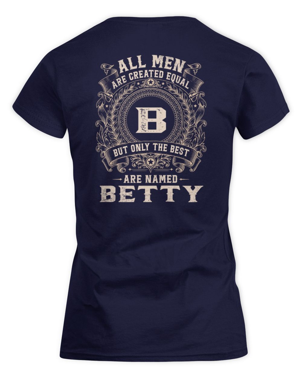 All Men Are Created Equal Cool Logo Shirt BETTY M1-60 / Women's Standard T-Shirt / navy