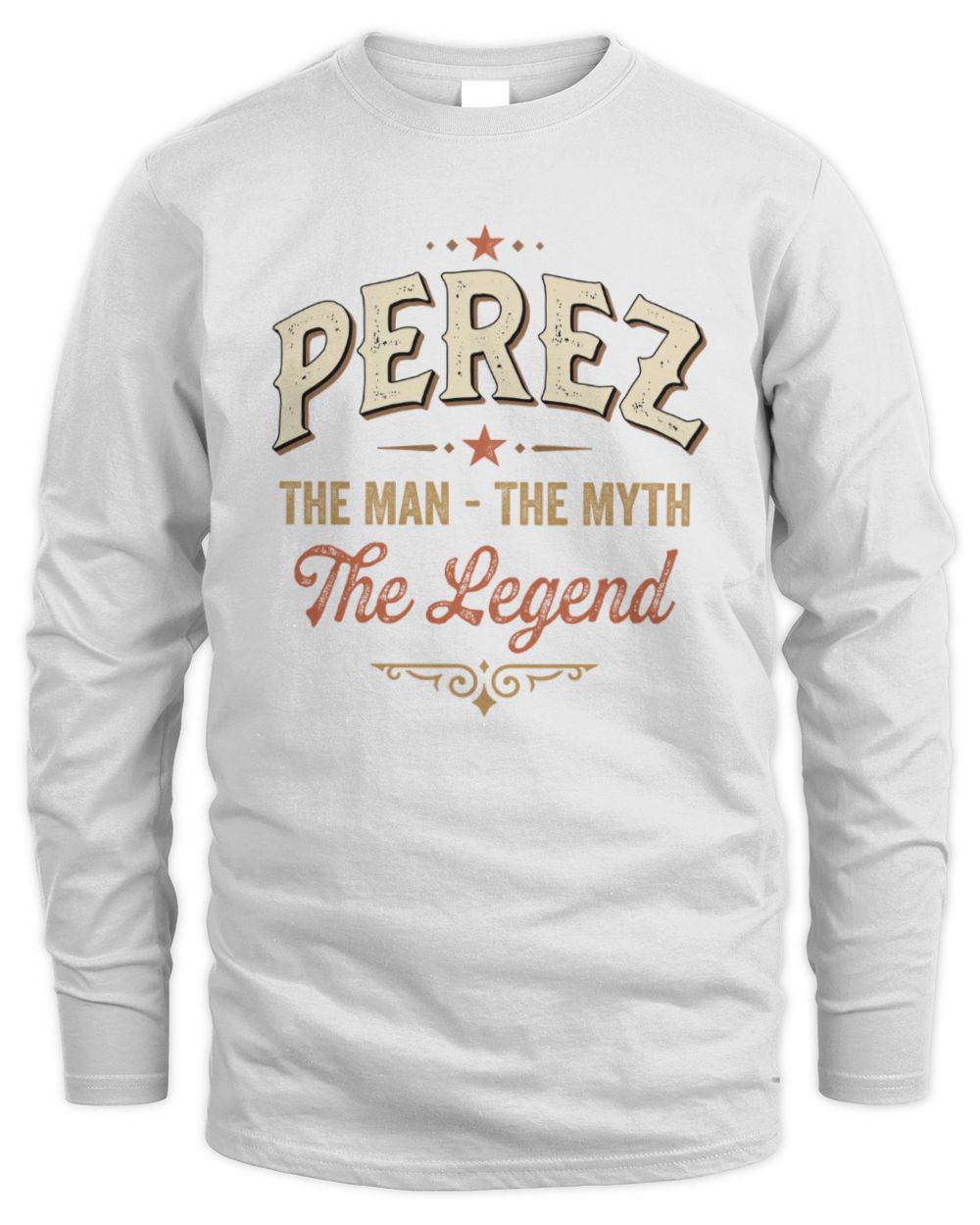 I'm Name I'm Not Rude I Just Have The Balls Funny T-Shirt PEREZ M1-77 / Men's Long Sleeved T-Shirt / white