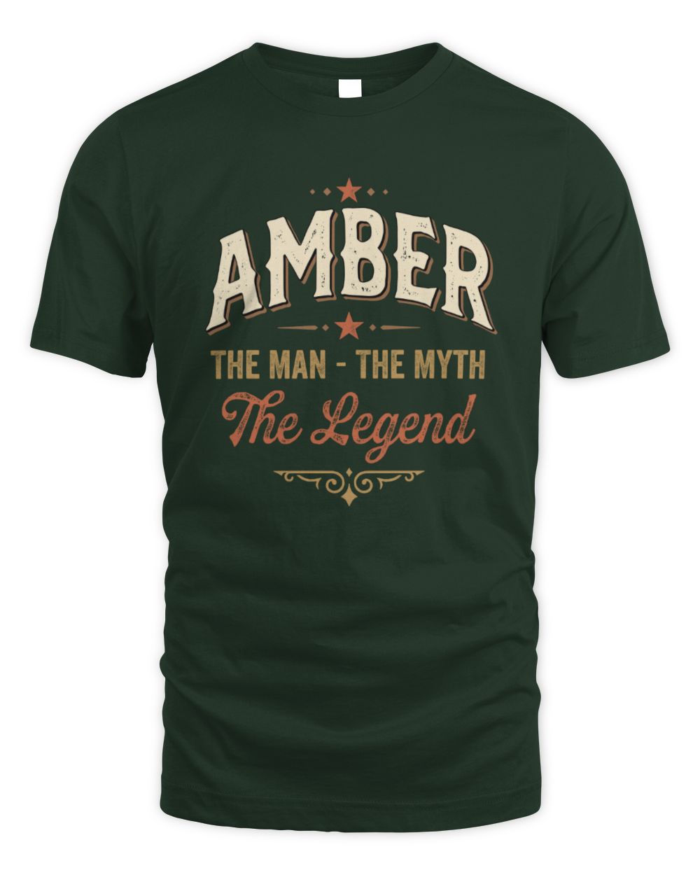 I'm Name I'm Not Rude I Just Have The Balls Funny T-Shirt AMBER M1-77 / Unisex Standard T-Shirt / forest green