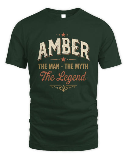 I'm Name I'm Not Rude I Just Have The Balls Funny T-Shirt AMBER M1-77 / Unisex Standard T-Shirt / forest green