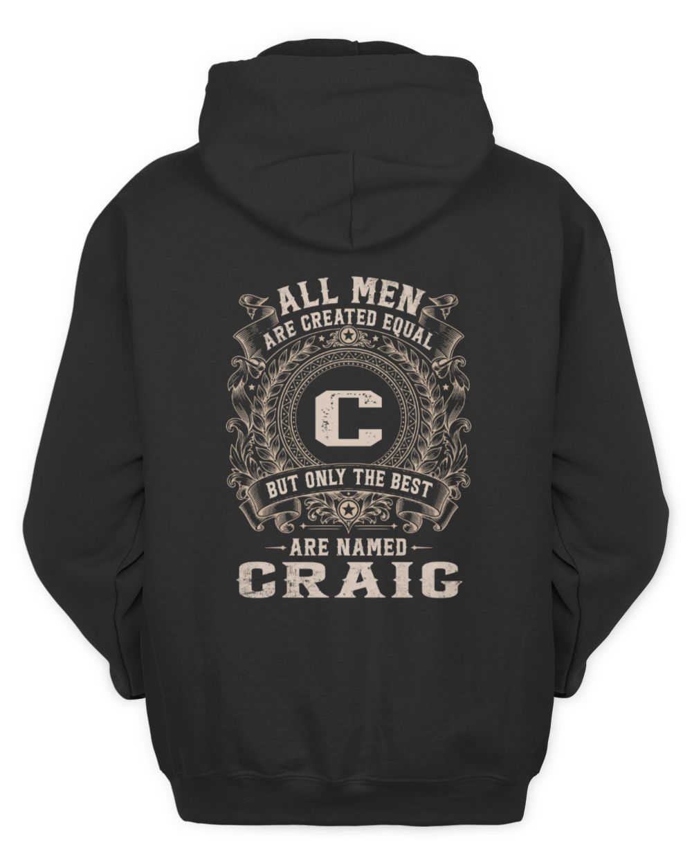 All Men Are Created Equal Cool Logo Shirt CRAIG M1-60 / Unisex Hoodie / black