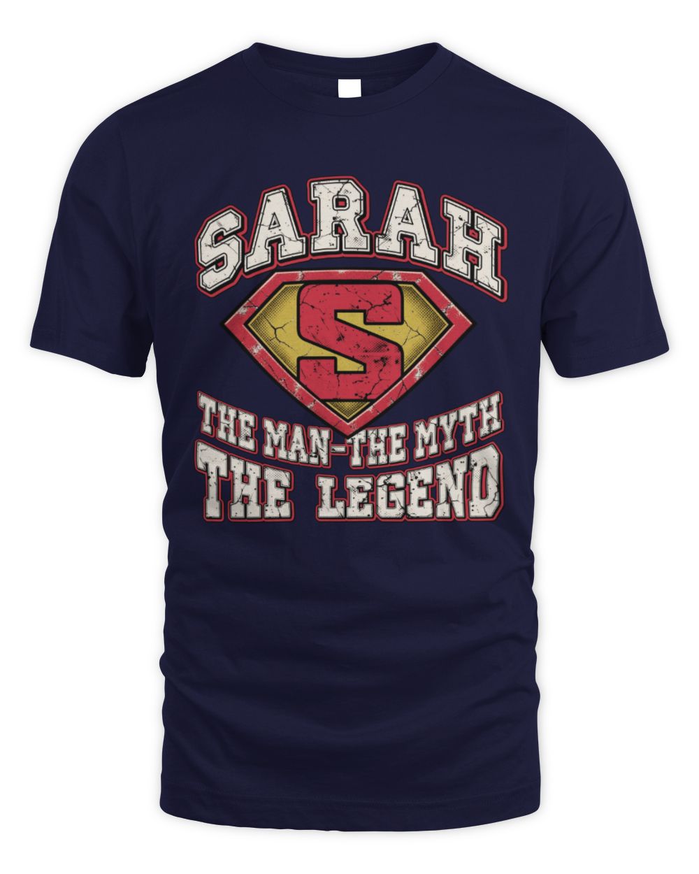 The Man The Myth The Legend Superman Graphic T-Shirt SARAH M1-74 / Unisex Standard T-Shirt / navy