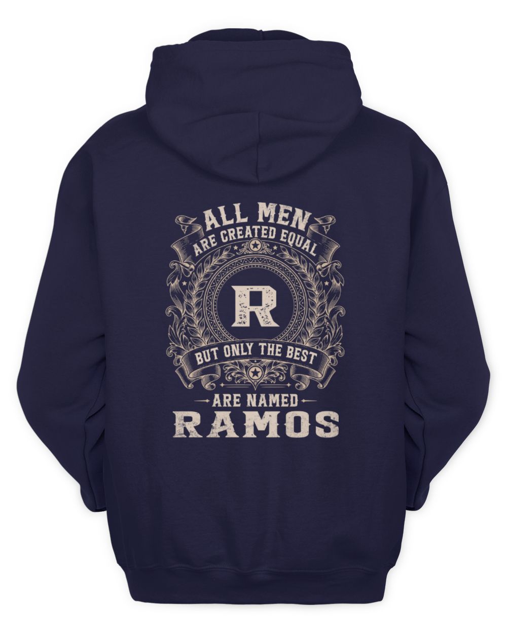 All Men Are Created Equal Cool Logo Shirt RAMOS M1-60 / Unisex Hoodie / navy