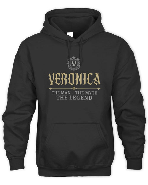 The Man The Myth The Legend Western Shirt VERONICA M1-78 / Unisex Hoodie / black