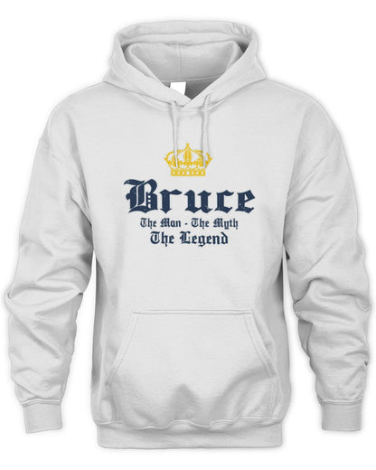 The Man The Myth The Legend Corona Beer T-Shirt BRUCE M1-S83 / Unisex Hoodie / white