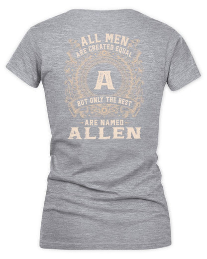 All Men Are Created Equal Cool Logo Shirt ALLEN M1-60 / Women's V-Neck T-Shirt / sport grey