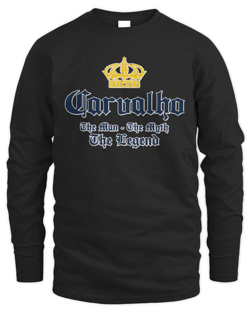 The Man The Myth The Legend Corona Beer T-Shirt CARVALHO M1-S83 / Men's Long Sleeved T-Shirt / black