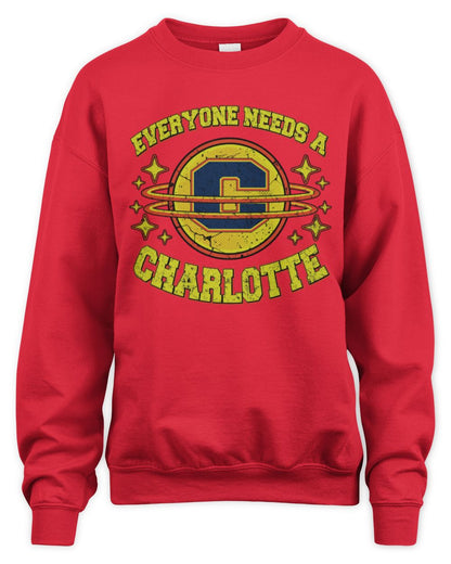 Everyone Needs a Your Name Shirt CHARLOTTE M1-76 / Unisex Sweatshirt / red