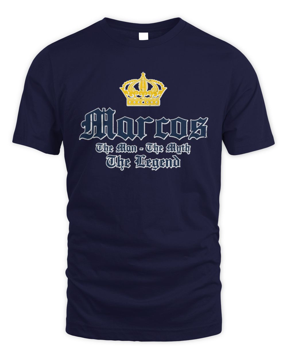 The Man The Myth The Legend Corona Beer T-Shirt MARCOS M1-S83 / Unisex Standard T-Shirt / navy