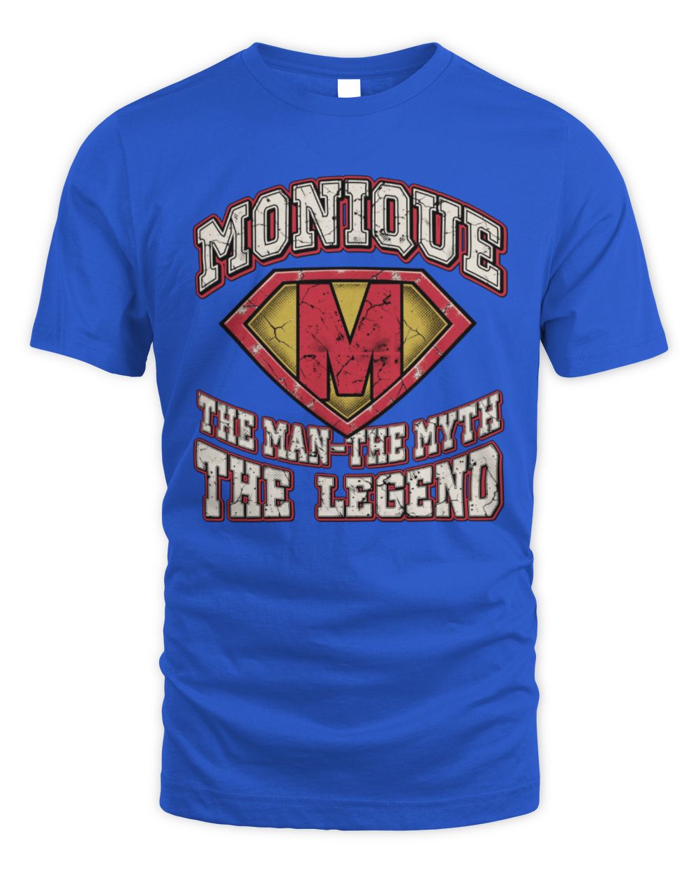 The Man The Myth The Legend Superman Graphic T-Shirt MONIQUE M1-74 / Unisex Standard T-Shirt / royal