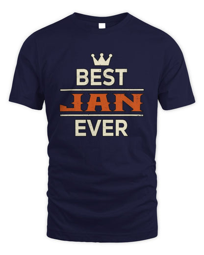Best Your Name With Crown Shirt JAN M1-59 / Unisex Standard T-Shirt / navy
