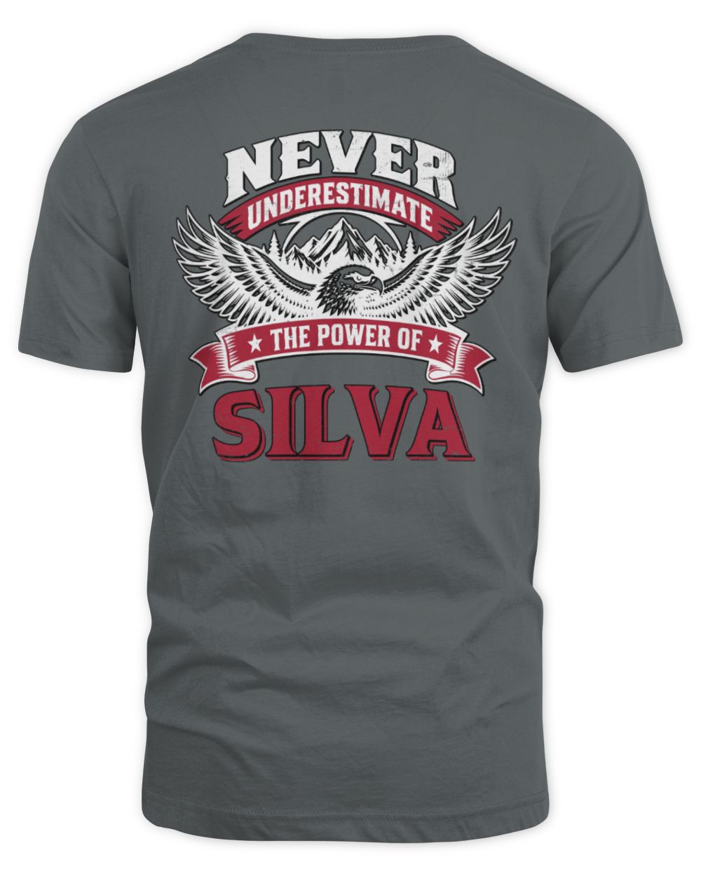 Never Underestimate Your Name Eagle Mountain Shirt SILVA M1-61 / Unisex Standard T-Shirt / charcoal