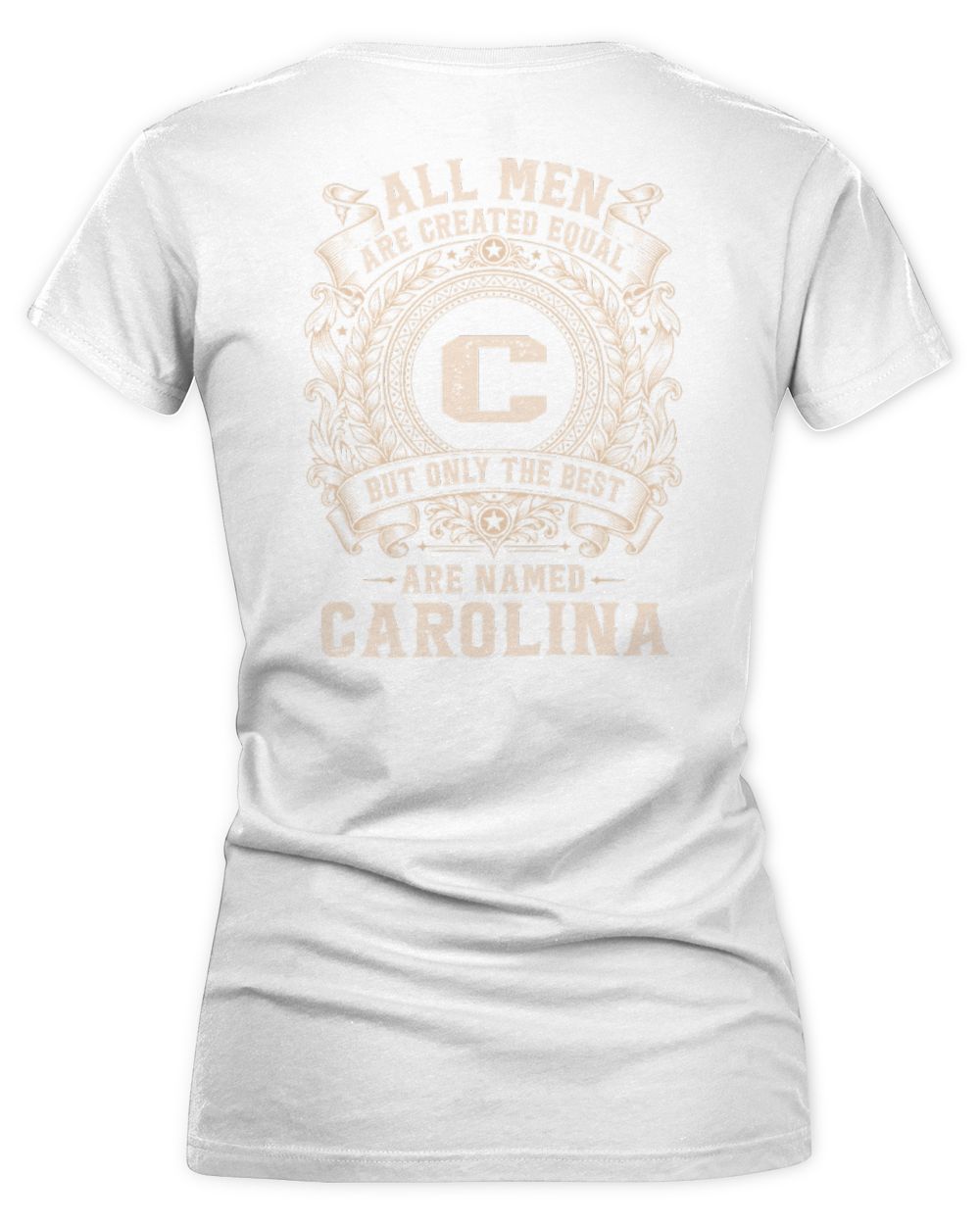 All Men Are Created Equal Cool Logo Shirt CAROLINA M1-60 / Women's V-Neck T-Shirt / white
