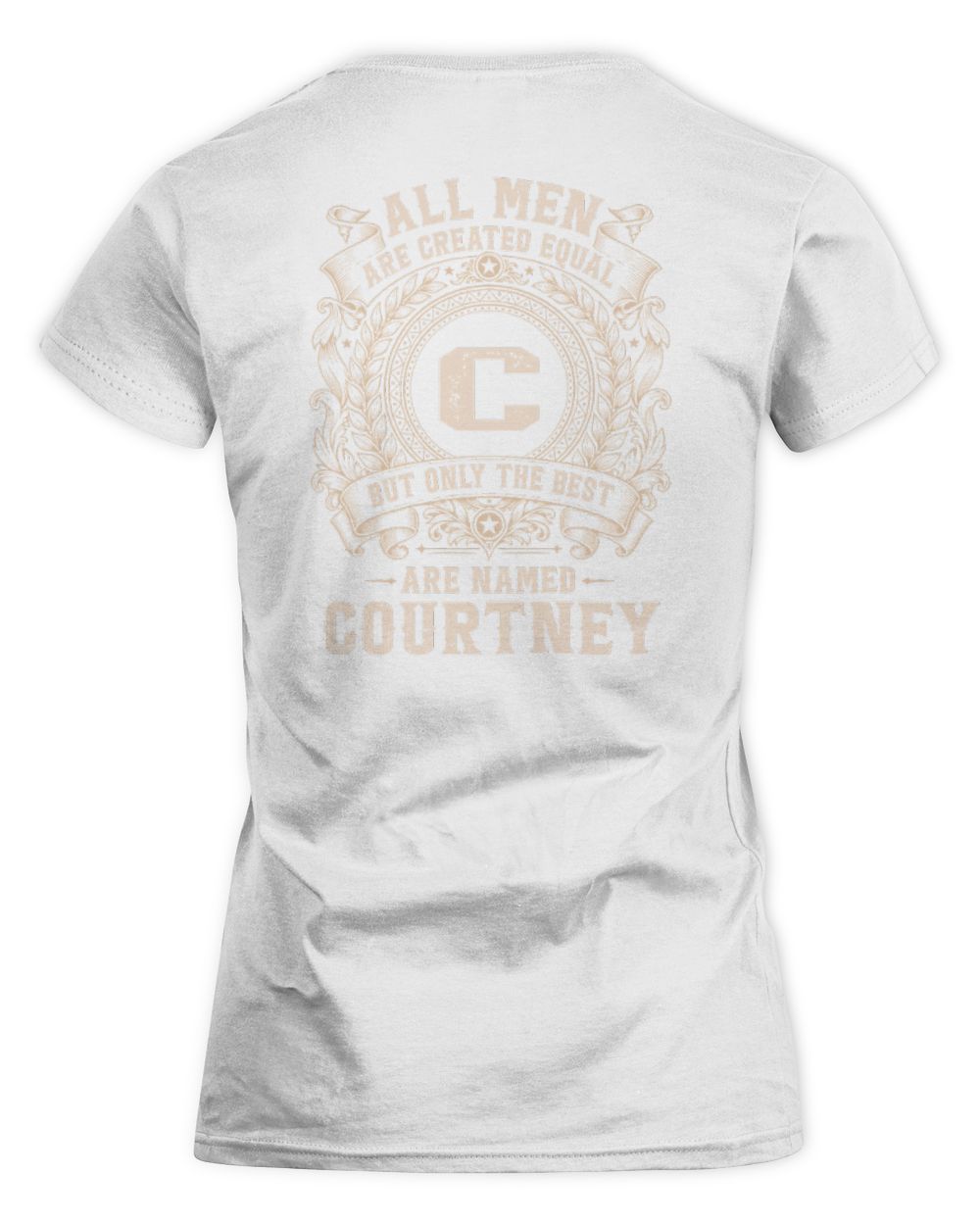 All Men Are Created Equal Cool Logo Shirt COURTNEY M1-60 / Women's Standard T-Shirt / white