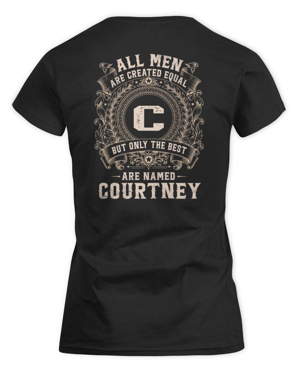All Men Are Created Equal Cool Logo Shirt COURTNEY M1-60 / Women's Standard T-Shirt / black