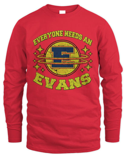 Everyone Needs a Your Name Shirt EVANS M1-76 / Men's Long Sleeved T-Shirt / red
